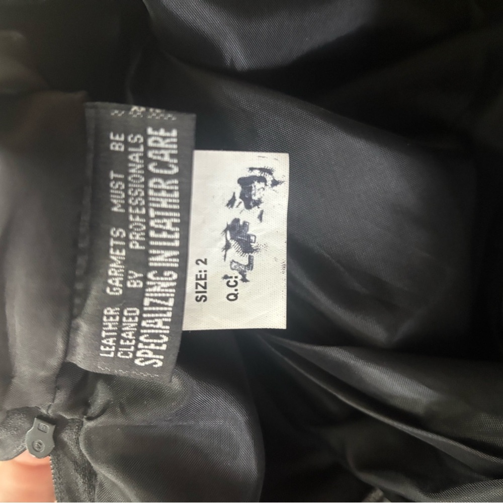 Whet Blu Y2K genuine leather black pants - Picture 5 of 5